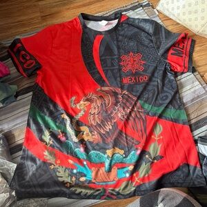 Red and Black Mexico Graphic T-Shirt